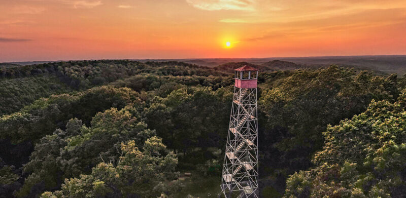 Best spot for sunset views in Indiana